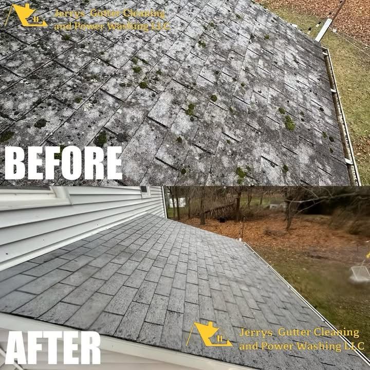 Driveway pressure wash — before and after