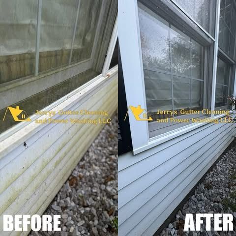 House exterior washing before and after